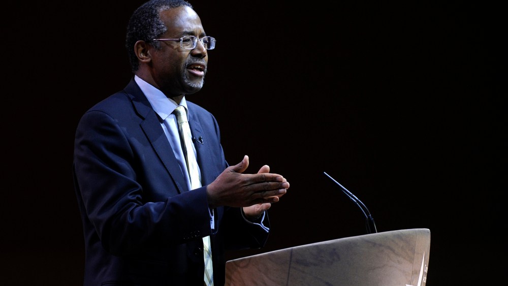 Dr. Ben Carson speaks at the Conservative Political Action Conference annual meeting in National Harbor, Md., March 8, 2014.