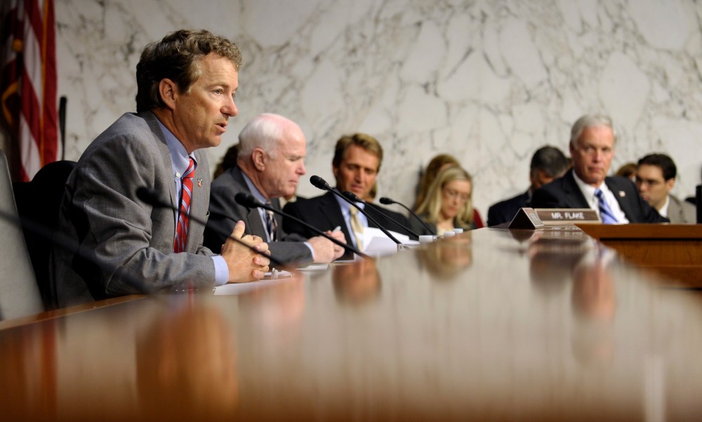 Rand Paul, John McCain, Jeff Flake, Ron Johnson