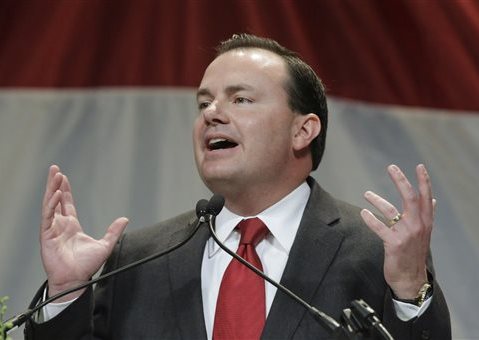 Sen. Mike Lee, R-Utah, fights like Anthony Weiner. (AP Photo/Rick Bowmer, File)