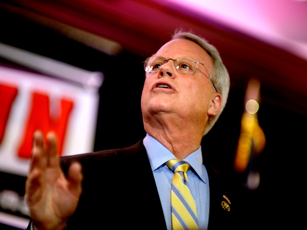 U.S. Rep. Paul Broun, R-Georgia, announces his plans to run for the U.S. Senate seat being vacated by Sen. Saxby Chambliss in 2014, Wednesday, Feb. 6, 2013, in Atlanta. (Photo by David Goldman/AP Photo, File)