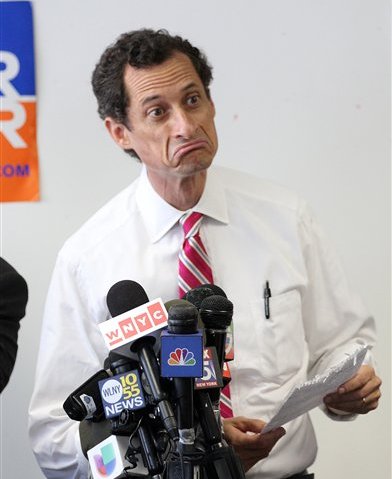 Anthony Weiner can, quite literally, afford to stay in the race for mayor of New York City. (Photo by Donald Traill/AP)
