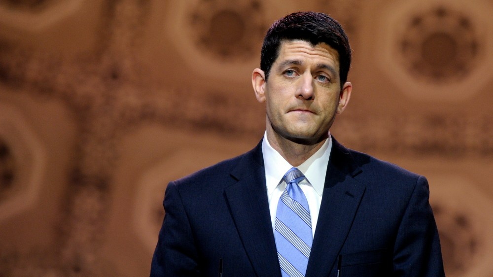 Rep. Paul Ryan (R-Wis.) speaks at the Conservative Political Action Conference in National Harbor, Md., March 6, 2014.