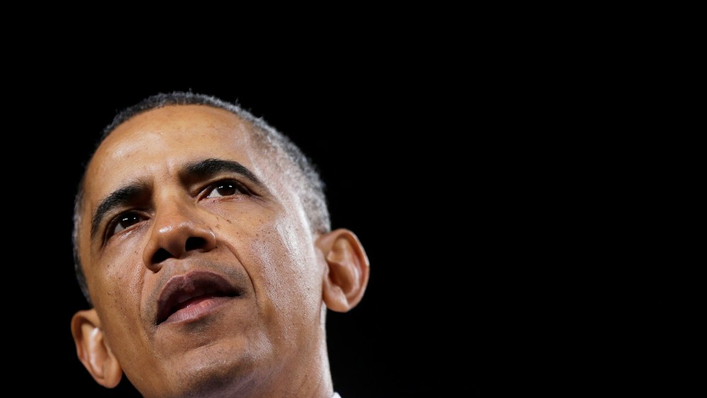 President Barack Obama speaks at a steel mill in Cleveland, Nov. 14, 2013.