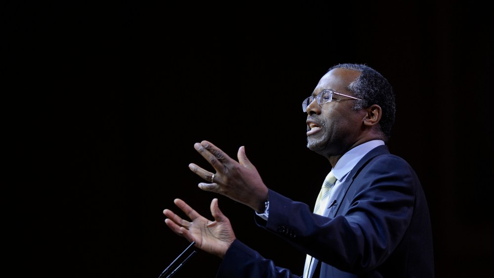 Dr. Ben Carson speaks at the Conservative Political Action Conference annual meeting in National Harbor, Md., March 8, 2014.