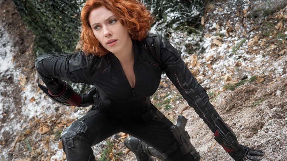 Scarlett Johansson as Black Widow/Natasha Romanoff, in the film, "Avengers: Age Of Ultron."