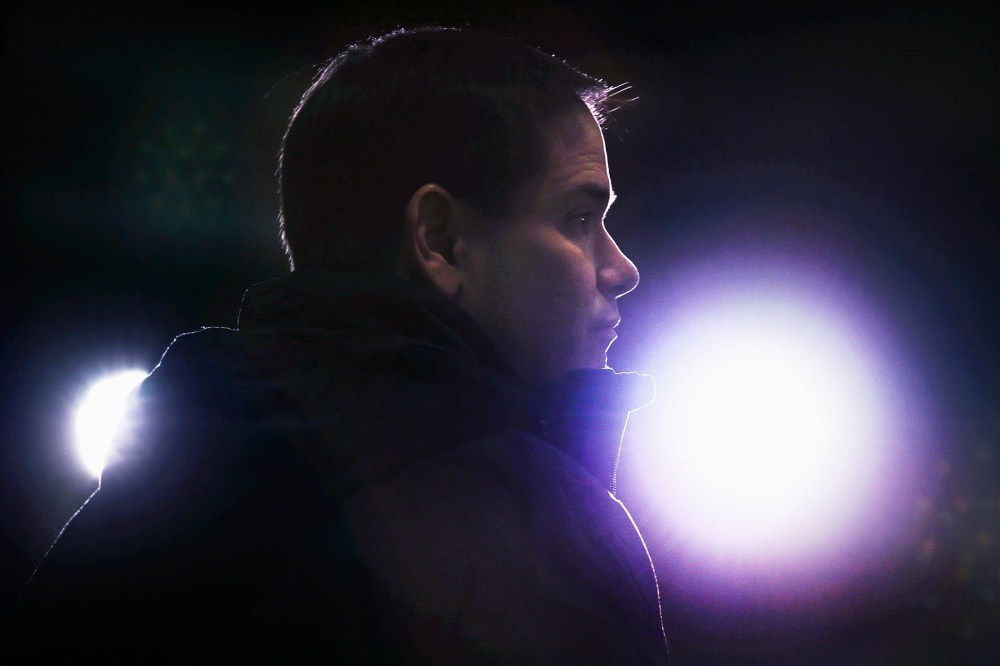 Republican presidential candidate, Sen. Marco Rubio, R-Fla. speaks during a campaign stop at a welding company in Brookline, N.H., Jan. 21, 2016. (Photo by Charles Krupa/AP)