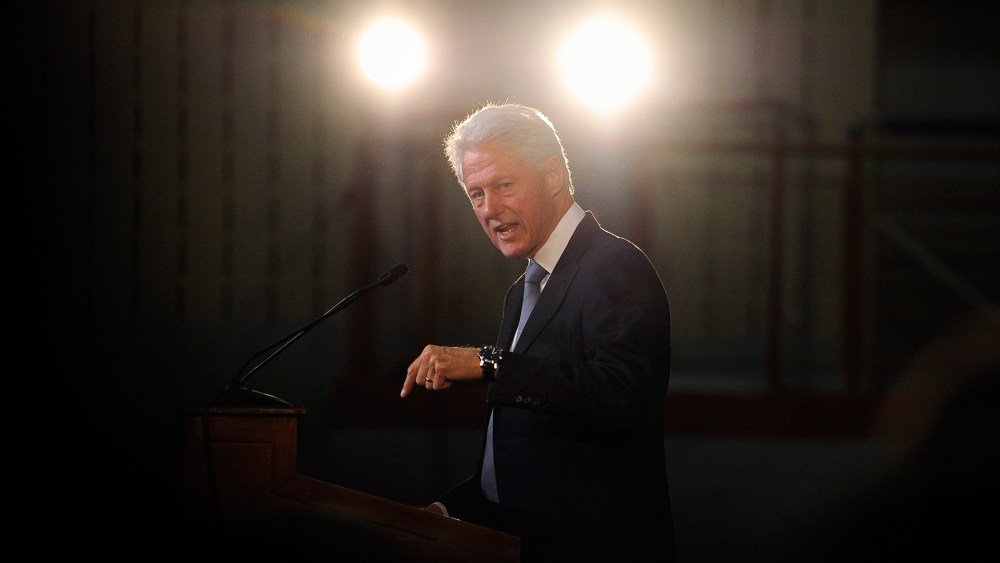Former President Bill Clinton speaks an event on Oct. 13, 2014, in Hartford, Conn. (Photo by Jessica Hill/AP)