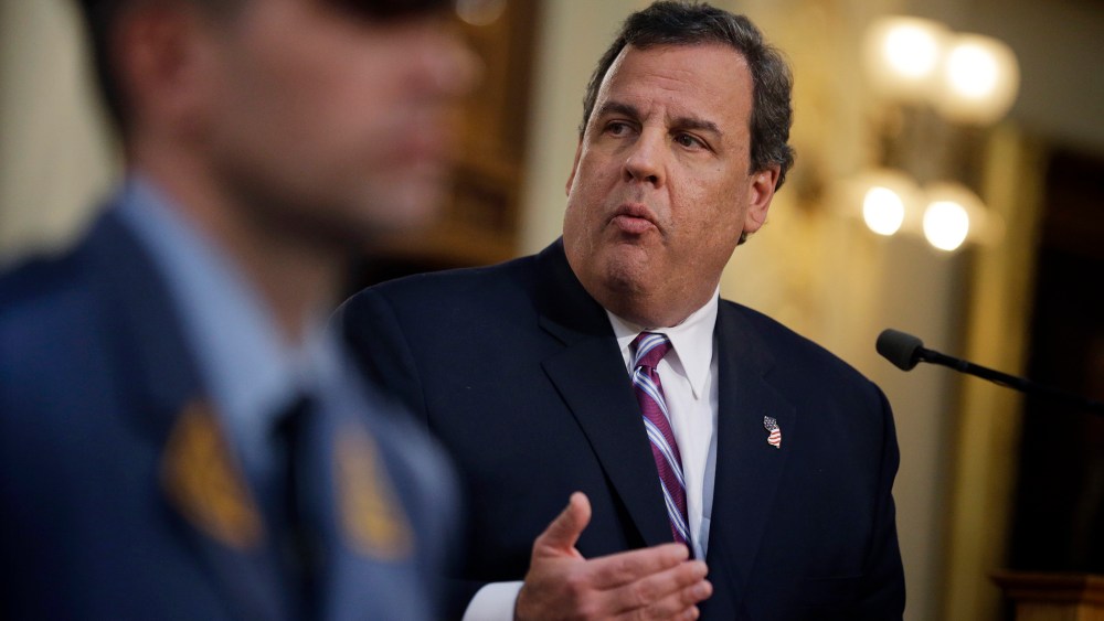 New Jersey Gov. Chris Christie delivers his budget address at the Statehouse in Trenton, N.J., Feb. 25, 2014.