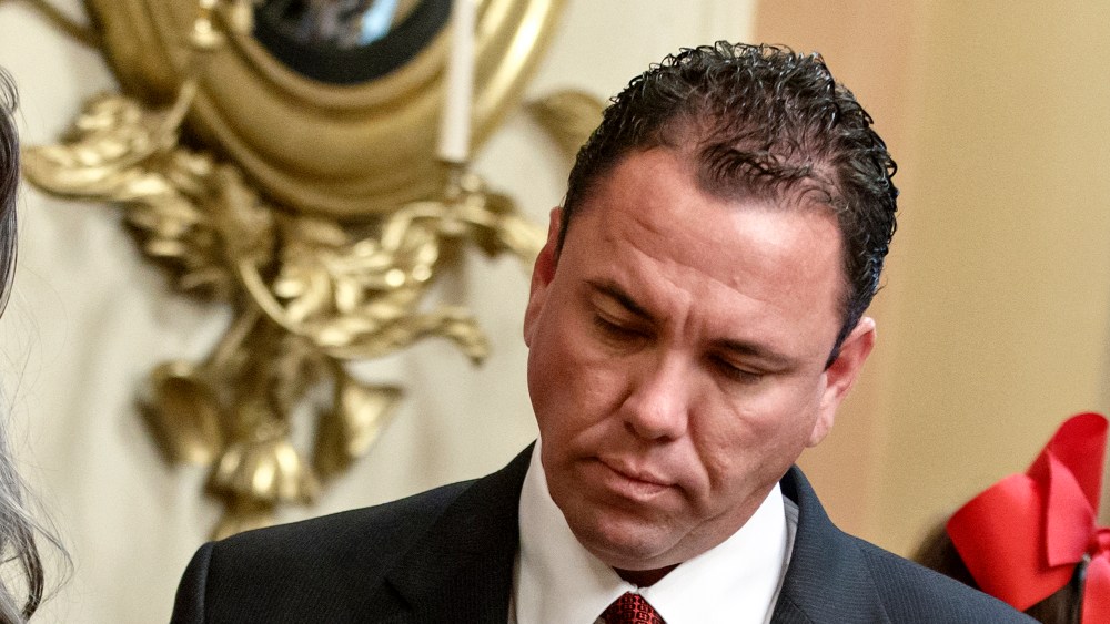 In a photo taken Thursday, Nov. 21, 2013, the then newly-elected Rep. Vance McAllister (R-La.) waits to be sworn in at the Capitol in Washington, D.C.