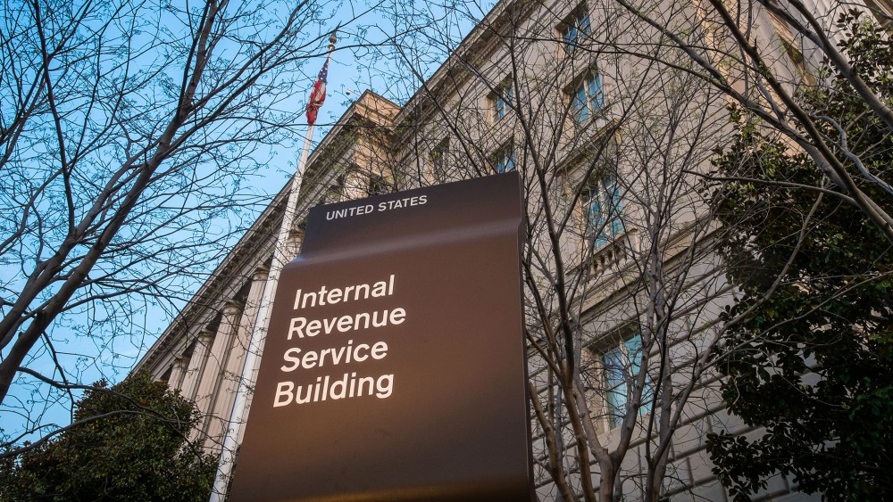 In this April 13, 2014 file photo, the Internal Revenue Service Headquarters (IRS) building is seen in Washington, D.C. (Photo by J. David Ake/AP)