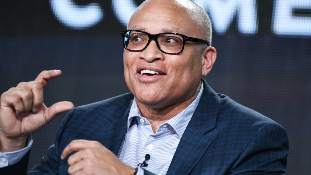 Larry Wilmore speaks on stage during Comedy Central's "The Nightly Show with Larry Wilmore" panel at the Viacom 2015 Winter TCA on Jan. 10, 2015, in Pasadena, Calif. (Photo by Richard Shotwell/Invision/AP)