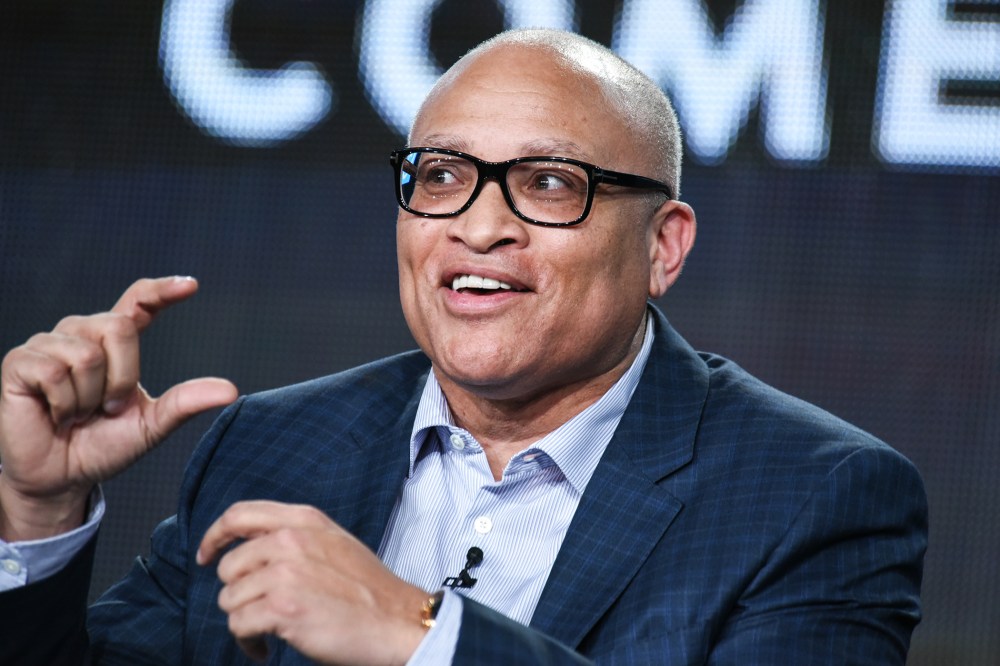Larry Wilmore speaks on stage during Comedy Central's "The Nightly Show with Larry Wilmore" panel at the Viacom 2015 Winter TCA on Jan. 10, 2015, in Pasadena, Calif. (Photo by Richard Shotwell/Invision/AP)