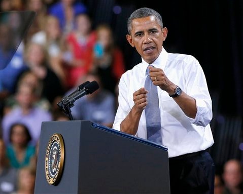 President Barack Obama was in Arizona today to discuss the economy and the middle class. (AP Photo/Matt York)