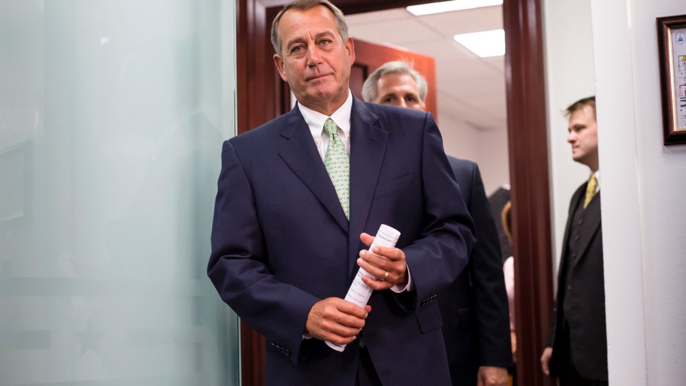 John Boehner, Budget Impasse - Emma Margolin - 09/18/2013