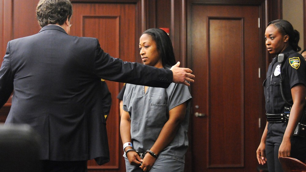 Marissa Alexander arrives in court, Oct. 31, 2013.