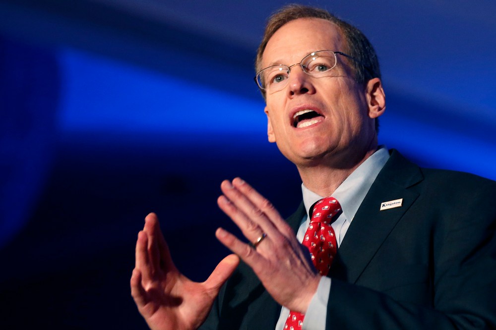 Republican candidate for U.S. Senate Rep. Jack Kingston, R-Ga., speaks during a forum, Jan. 27, 2014, in Atlanta, Ga.