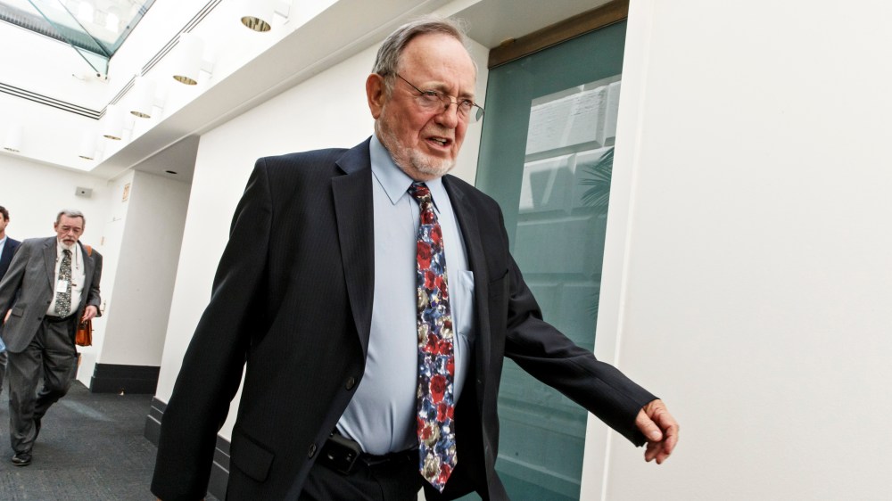 Rep. Don Young leaves a closed-door Republican strategy session dealing with the the immigration crisis on the U.S.-Mexico border at the Capitol in Washington, D.C. on July 31, 2014.