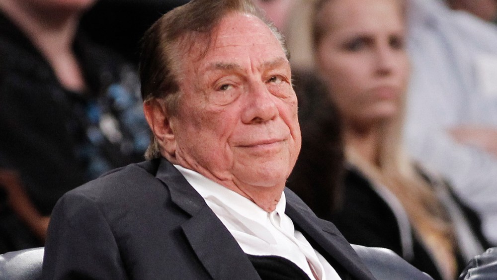 Los Angeles Clippers owner Donald Sterling watches the Clippers play the Los Angeles Lakers during an NBA preseason basketball game in Los Angeles on Dec. 19, 2011.