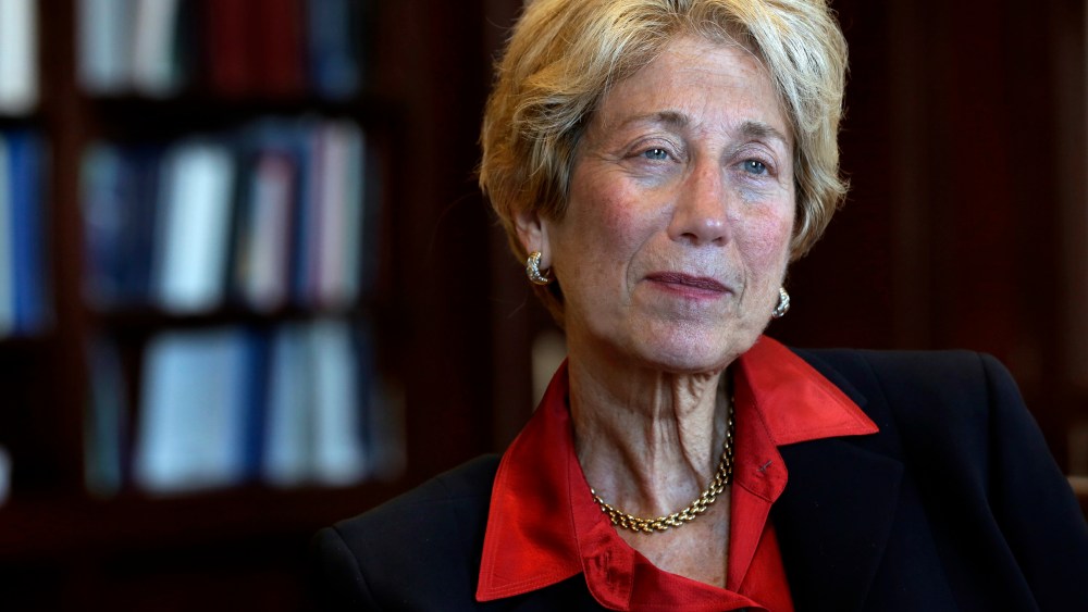 U.S. District Court Judge Shira Scheindlin is interviewed in her federal court chambers, in New York, May 17, 2013.