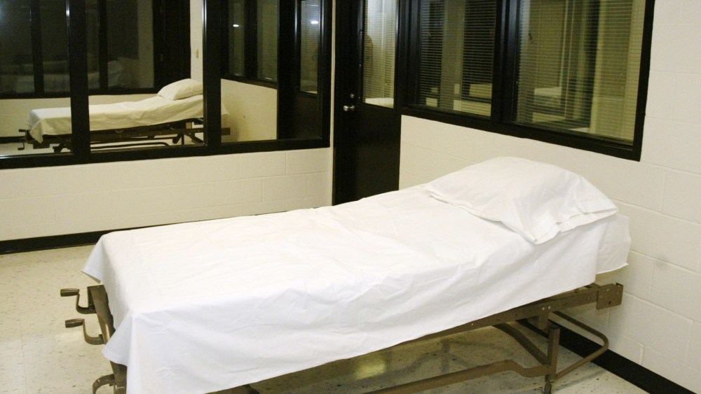 The death chamber at the Missouri Correctional Center in Bonne Terre, Mo.