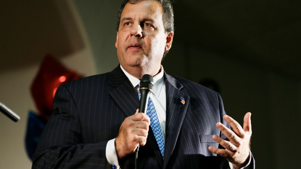 New Jersey Gov. Chris Christie speaks during a fundraiser for Iowa Gov. Terry Branstad, Thursday, July 17, 2014, in Davenport, Iowa.