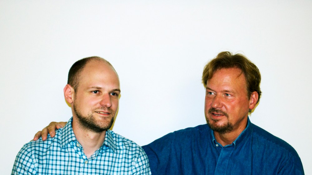 Rev. Frank Schaefer with his son, Tim, Sept. 2013.