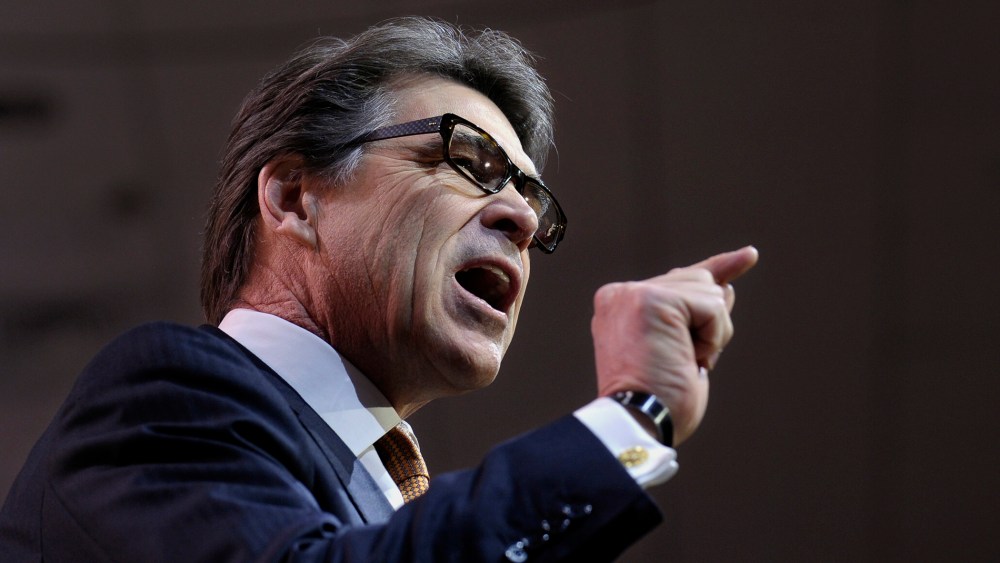Texas Gov. Rick Perry speaks at the Conservative Political Action Conference in National Harbor, Md., March 7, 2014.