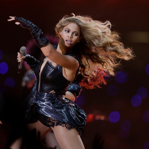 Beyonce performs at NFL Super Bowl XLVII  (AP Photo/Mark Humphrey)