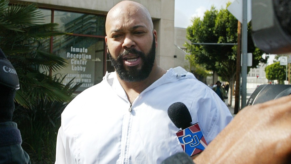 In this Feb. 26, 2003 file photo, rap music mogul Marion "Suge" Knight is seen in Los Angeles, Calif. (Photo by Damian Dovarganes/AP)