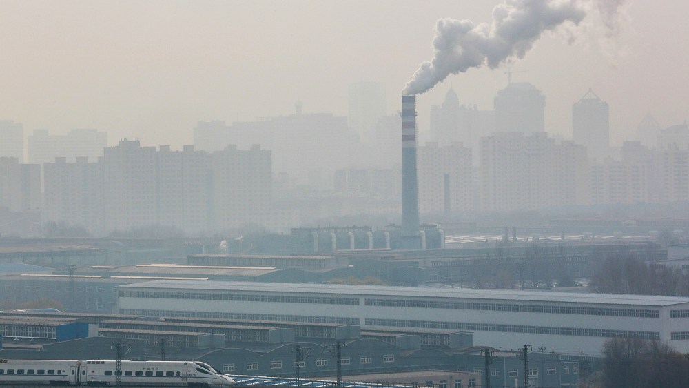 A view of the smog in Changchun city, northeast Chinas Jilin province, Nov. 8, 2013. (Imaginechina/AP)