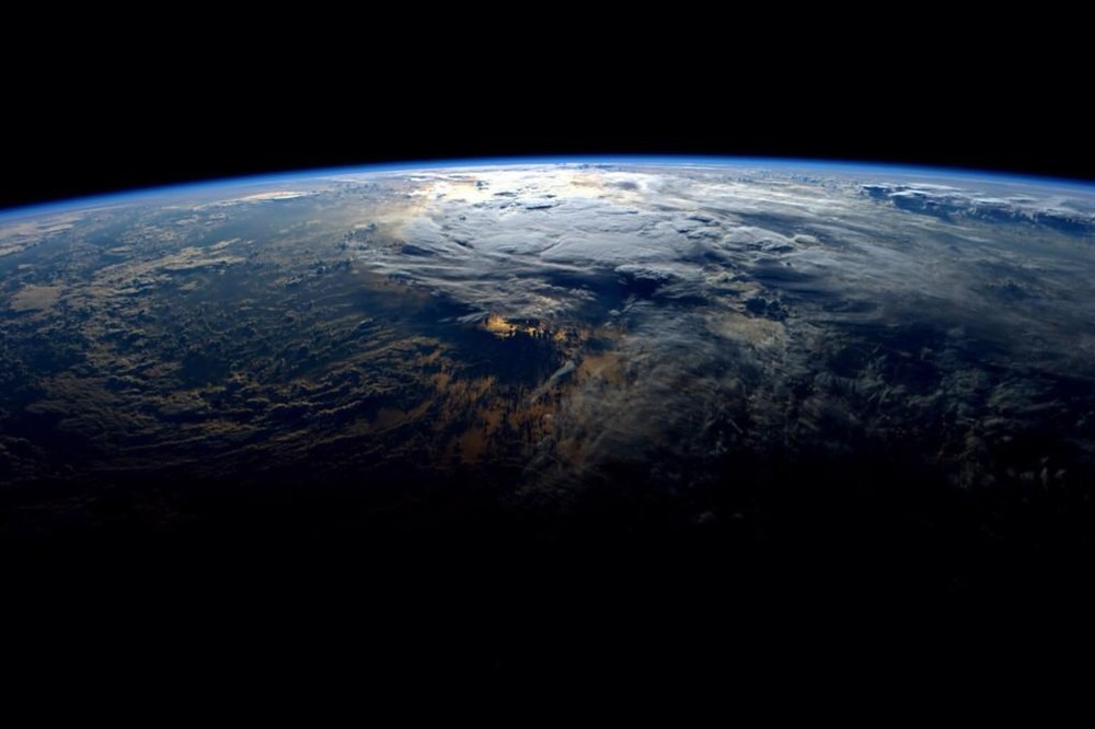 Sunrise seen from the International Space Station on Sept. 29, 2014. (Photo by Reid Wiseman/NASA/REX/AP)