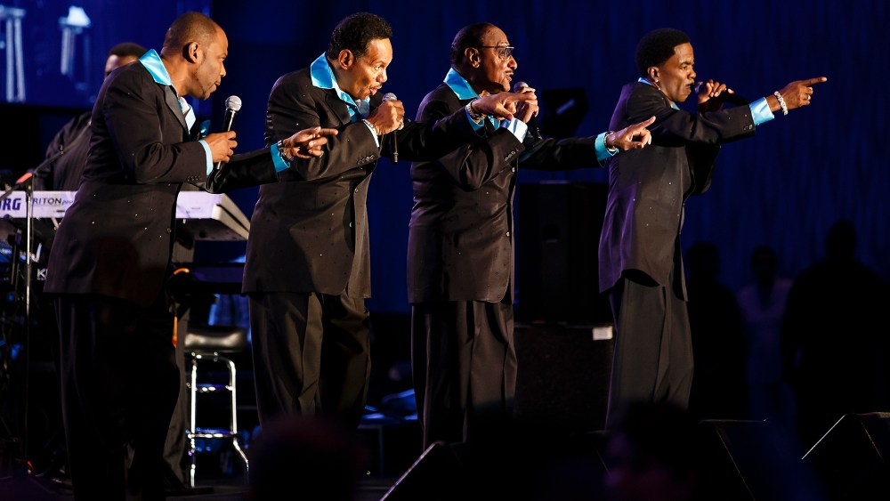 Motown legends The Four Tops perform at an event in Atlanta, Ga. on Oct. 17, 2013. (Photo by Paul Abell/AP for Boys & Girls Clubs of America)