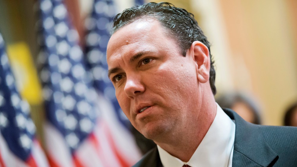 Rep. Vance McAllister, R-La. waits before a ceremonial swearing-in, Nov. 21, 2013.