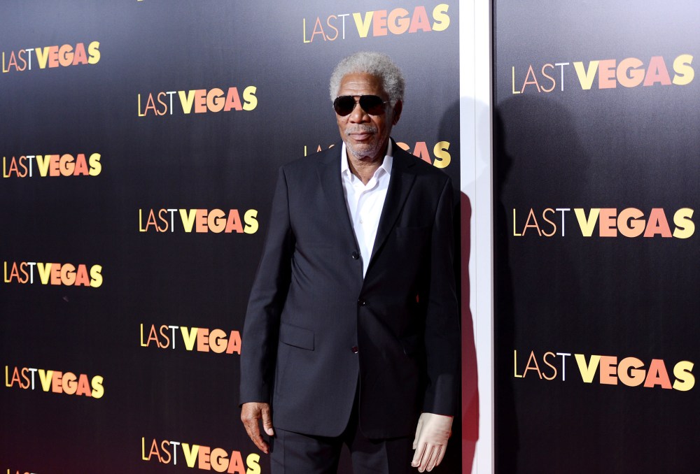 Actor Morgan Freeman attends the premiere of "Last Vegas" at the Ziegfeld Theatre, Oct. 29, 2013, in New York. (Photo by Evan Agostini/Invision/AP)