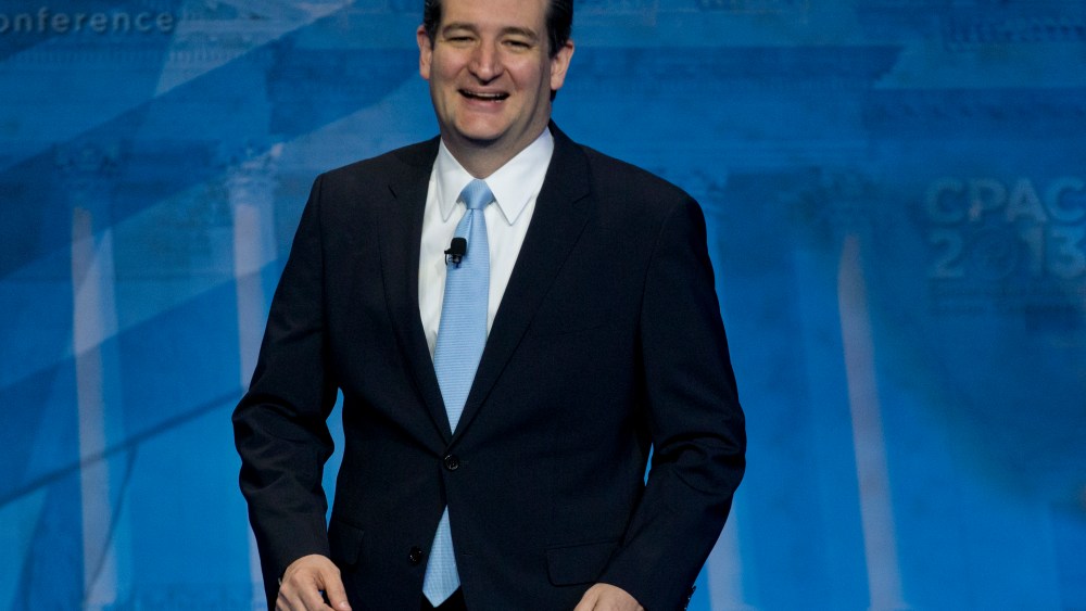 Sen. Ted Cruz, R-Texas, arrives to speak at the 40th annual Conservative Political Action Conference in National Harbor, Md., Saturday, March 16, 2013. Diehard activists at the three-day conference are already picking favorites in what could be a...