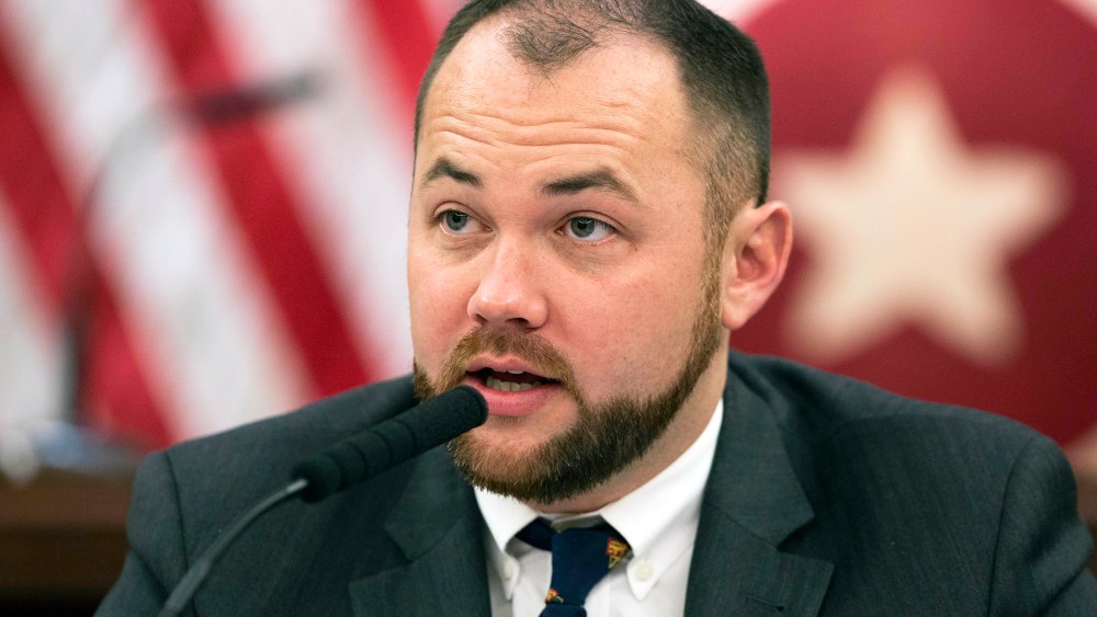 New York City Councilman Corey Johnson speaks at a hearing introducing legislation making it easier for transgender people to change the sex on their birth certificates, Nov. 10, 2014.