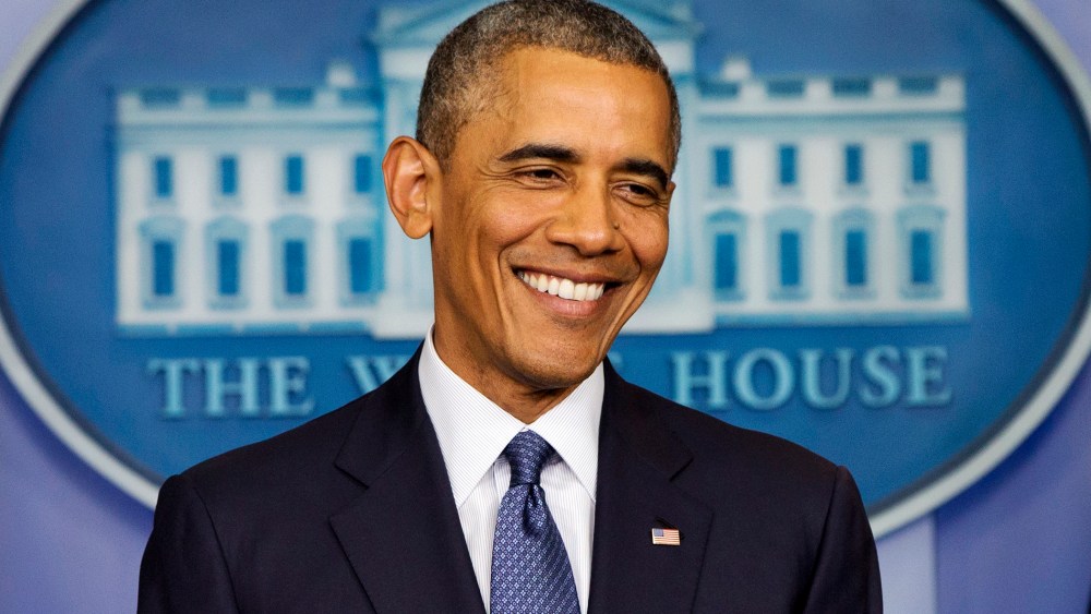 President Barack Obama smiles during a news conference in the Brady Press Briefing Room of the White House in Washington, D.C., Aug. 1, 2014.