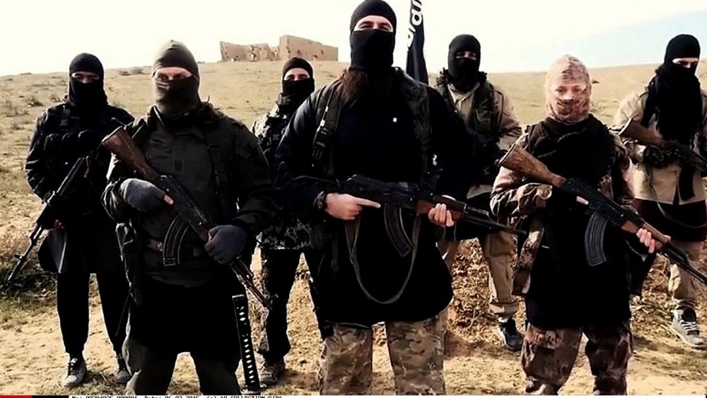 Screengrab from a video released by ISIS following the Jan. 9, 2015 attacks in Paris. (Photo by Sipa via AP Images)