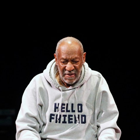 Comedian Bill Cosby performs at the Buell Theater in Denver, Colo., Jan. 17, 2015. (Photo by Brennan Linsley/AP)