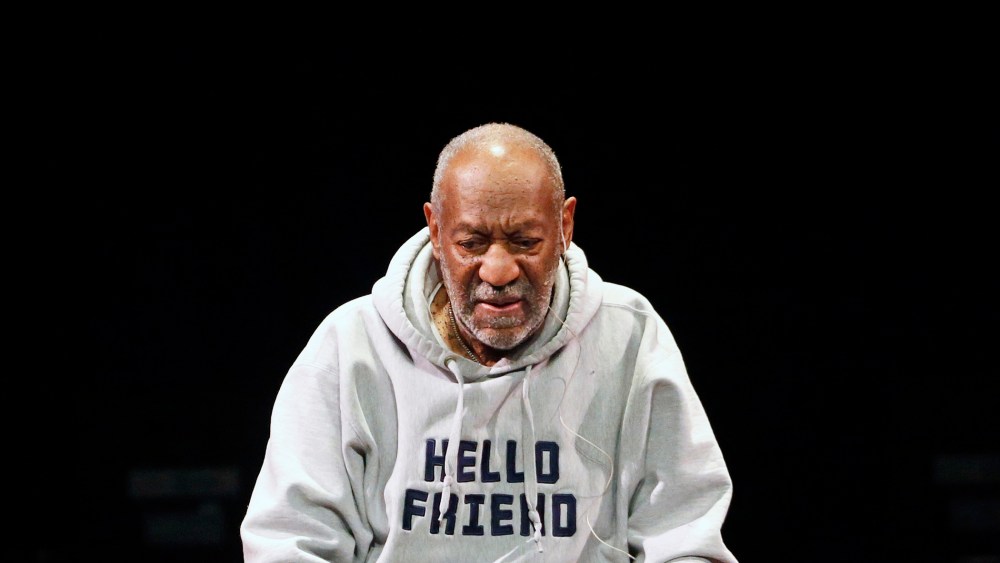 Comedian Bill Cosby performs at the Buell Theater in Denver, Colo., Jan. 17, 2015. (Photo by Brennan Linsley/AP)