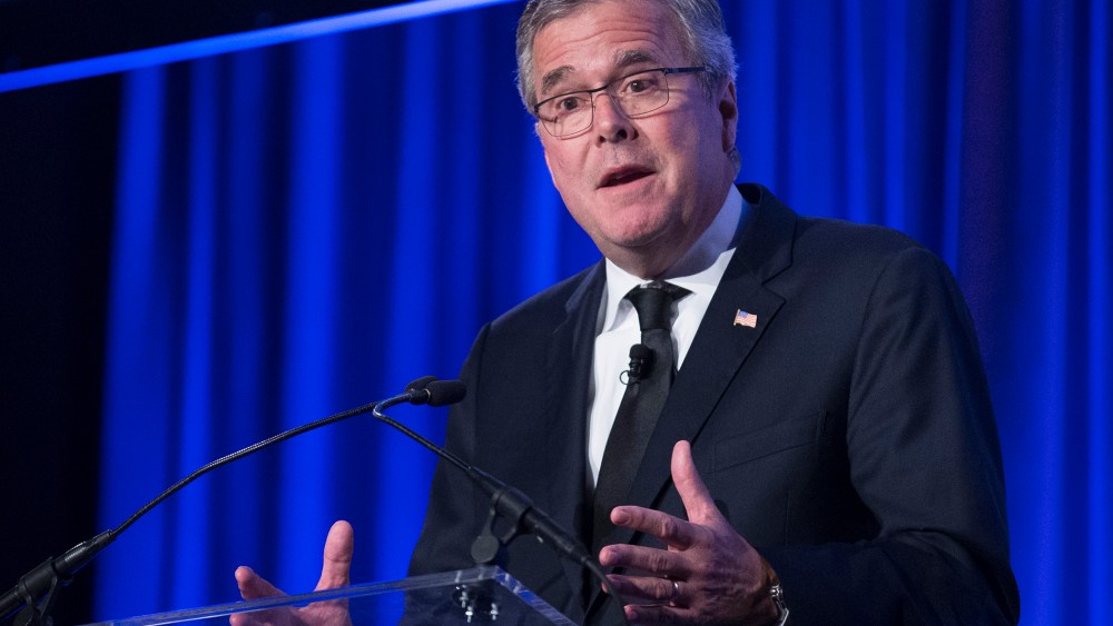 Jeb Bush speaks at the Manhattan Institute for Policy Research, May 12, 2014, in New York.