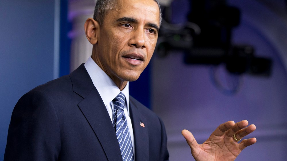President Barack Obama speaks in the Brady Press Briefing Room at the White House in Washington, D.C., Nov. 24, 2014. (Photo by Manuel Balce Ceneta/AP)