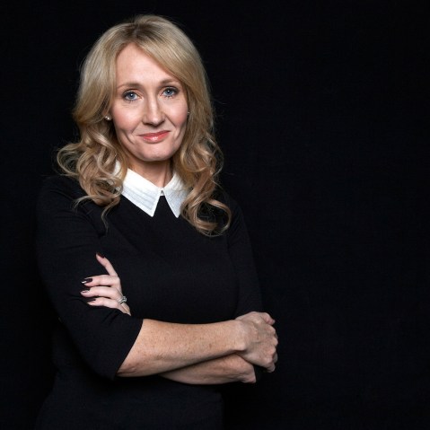 This Oct. 16, 2012 photo shows author J.K. Rowling at an appearance to promote her book "The Casual Vacancy," at The David H. Koch Theater in New York. (Photo by Dan Hallman/Invision/AP)