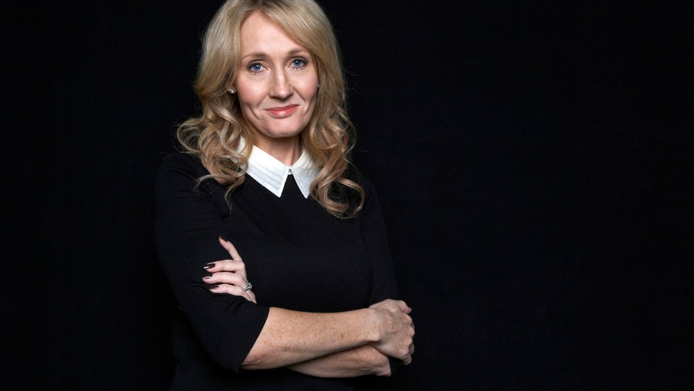 This Oct. 16, 2012 photo shows author J.K. Rowling at an appearance to promote her book "The Casual Vacancy," at The David H. Koch Theater in New York. (Photo by Dan Hallman/Invision/AP)