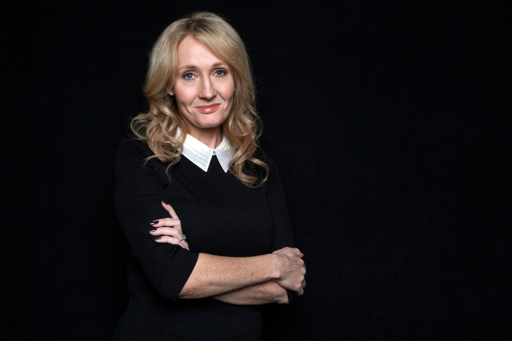 This Oct. 16, 2012 photo shows author J.K. Rowling at an appearance to promote her book "The Casual Vacancy," at The David H. Koch Theater in New York. (Photo by Dan Hallman/Invision/AP)
