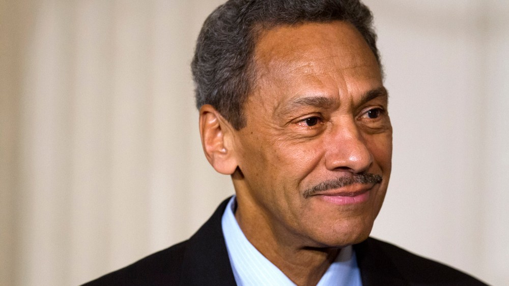 Federal Housing Finance Authority Director nominee Rep. Mel Watt, D-N.C., listening as President Barack Obama announces Watt's nomination for the, in the State Dining Room of the White House in Washington, May 1, 2013.