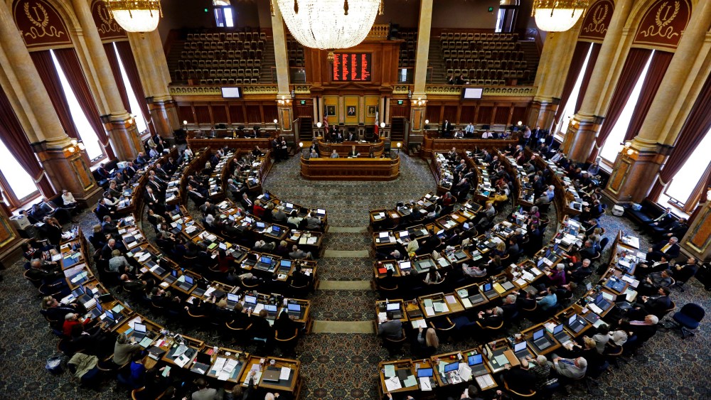 A view of the Iowa Legislature.