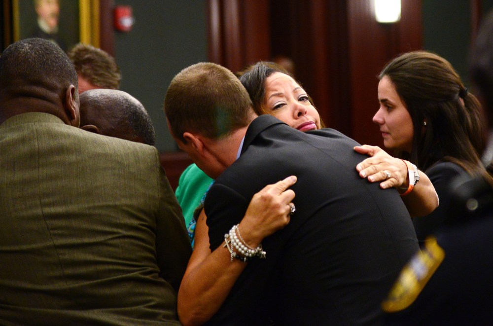 Lucia McBath, mother of Jordan Davis, at the Duval County Courthouse in Jacksonville, Fla., Wednesday, Oct. 1, 2014.