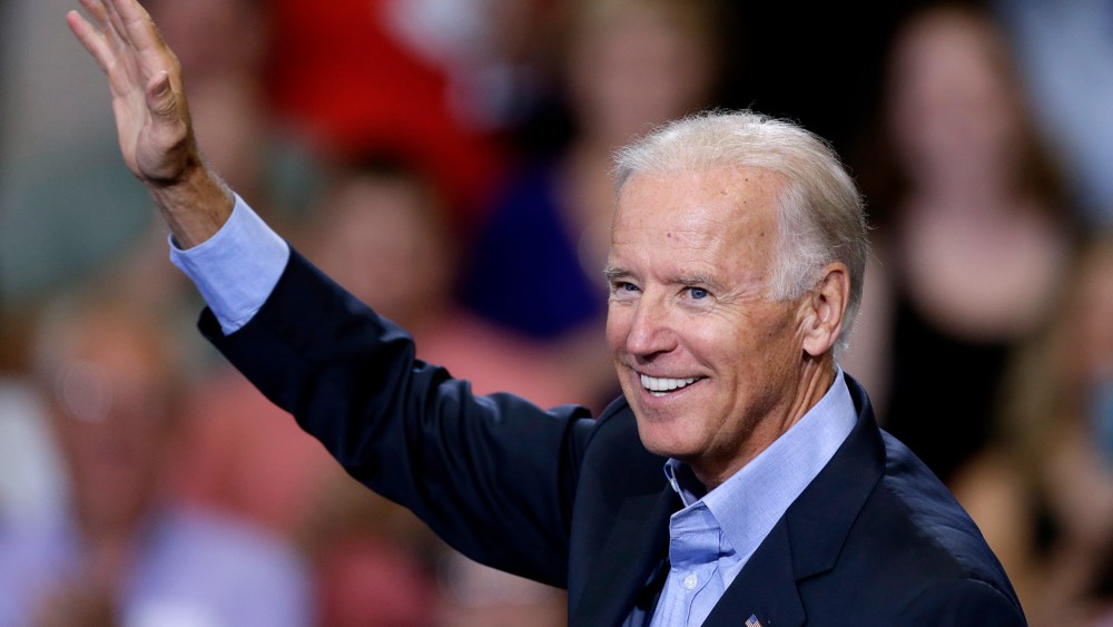 Vice President Joe Biden waves at an event, Aug. 23, 2013, in Scranton, Pa.
