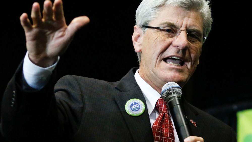 Gov. Phil Bryant at an event, Oct. 31, 2013, in Jackson, Miss.